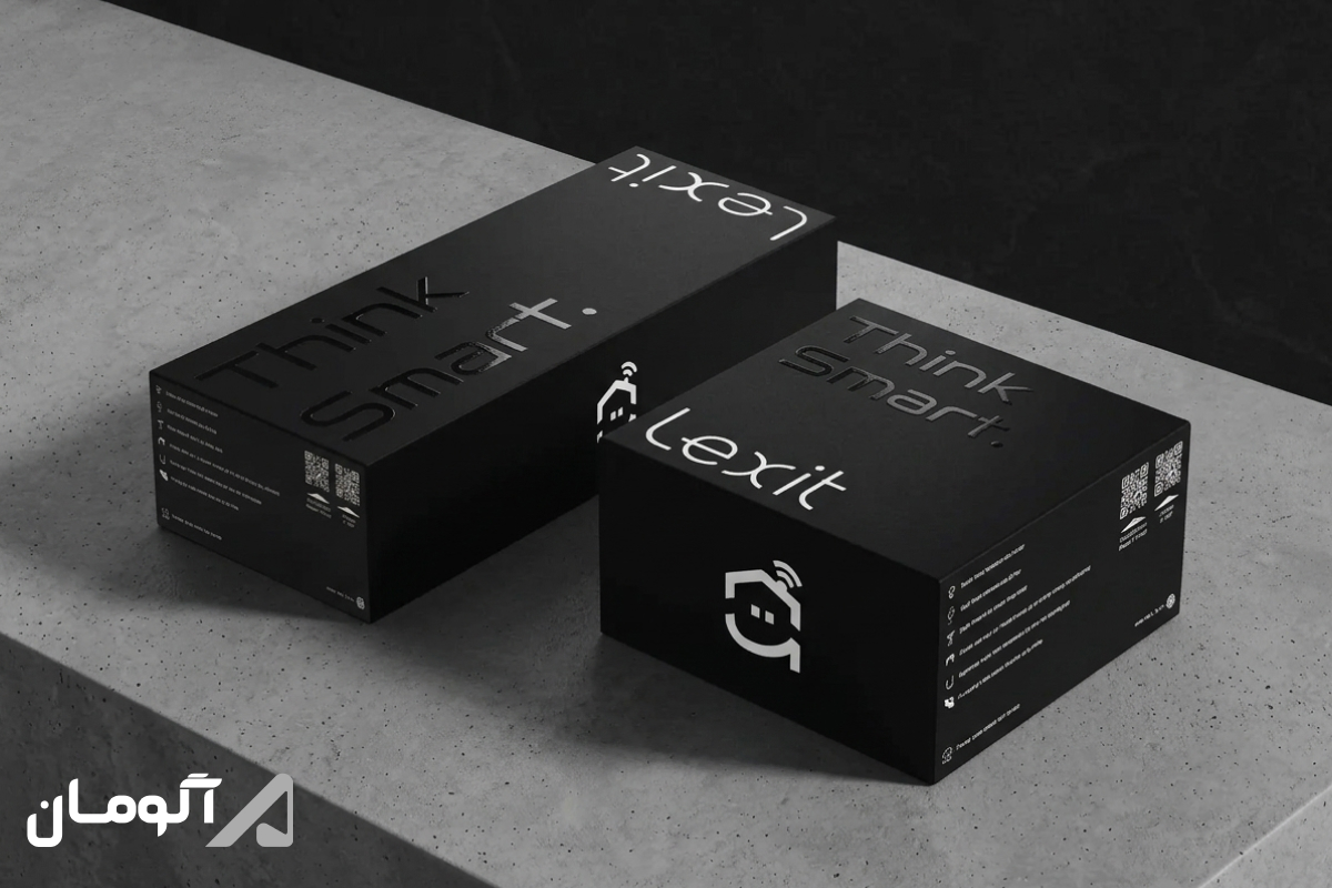 طراحی بسته‌بندی لوکس محصولات هوشمندسازی ساختمان